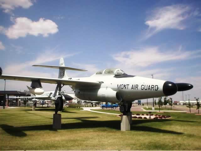 F-89J Scorpion, S/N 53-2547, of the Montana Air Guard, on display at Great Falls Air National Guard Base, Montana